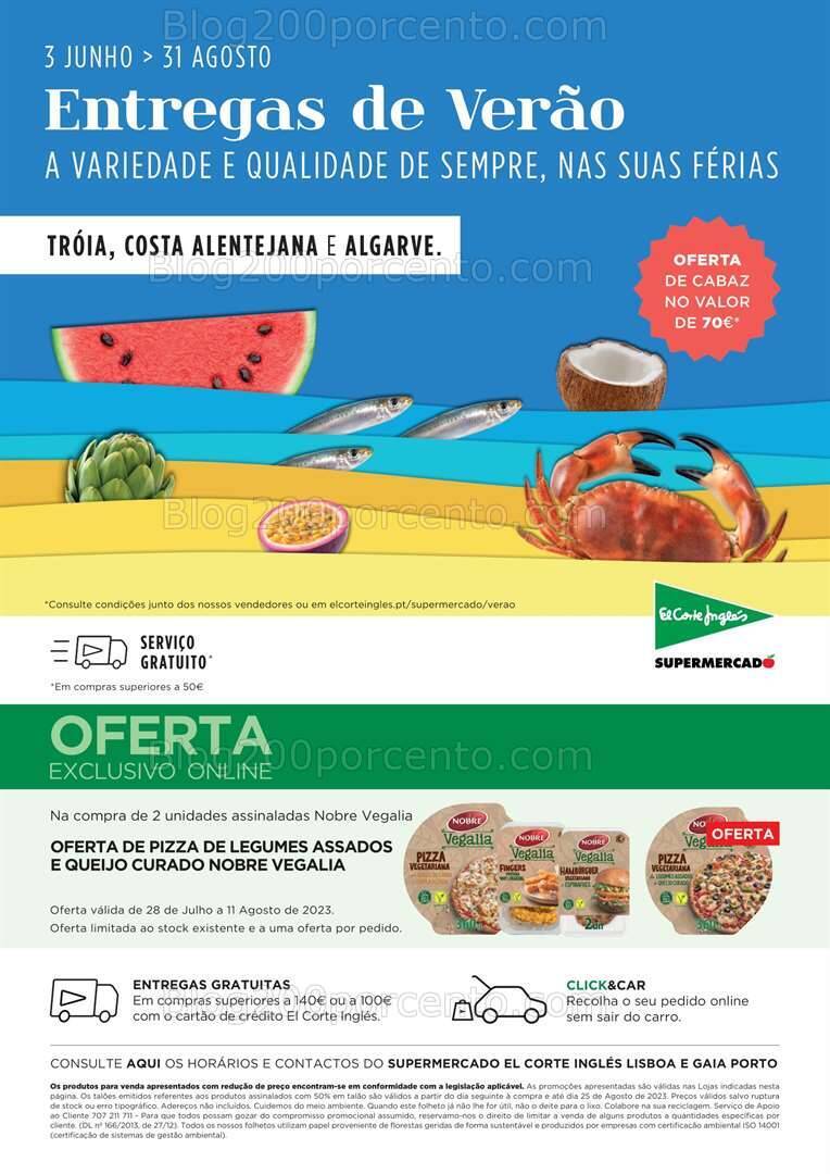 Antevisão Folheto EL CORTE INGLÉS Promoções de 28 julho a 10 agosto