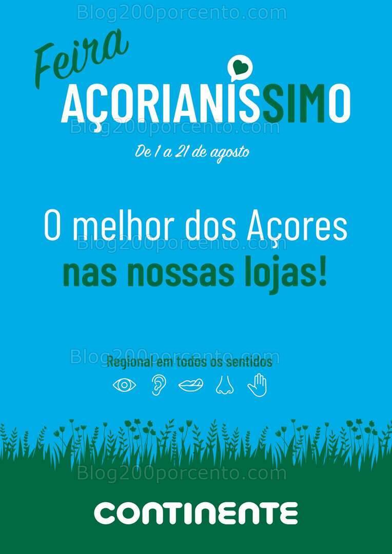 Antevisão Folheto CONTINENTE Açores Promoções de 1 a 21 agosto