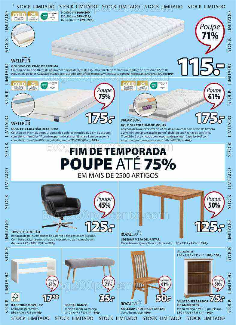 Antevisão Folheto JYSK Promoções de 13 julho a  2 agosto