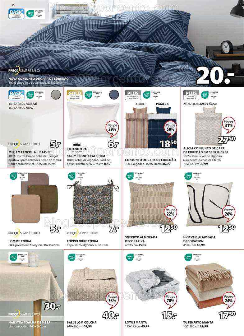 Antevisão Folheto JYSK Promoções de 13 julho a  2 agosto