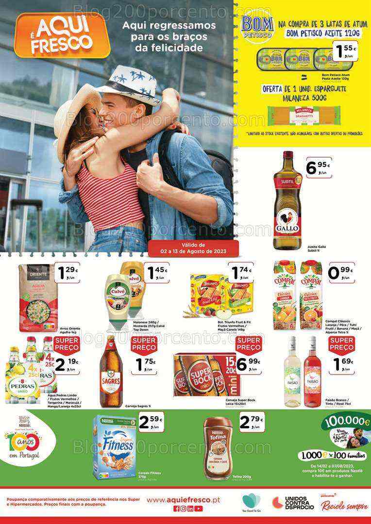 Antevisão Folheto AQUI É FRESCO Promoções de 2 a 13 agosto
