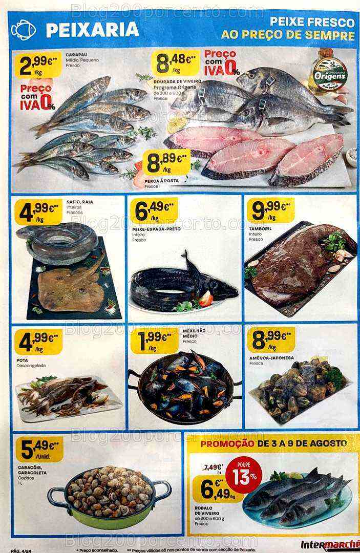 Antevisão Folheto INTERMARCHÉ Promoções de 3 a 9 agosto
