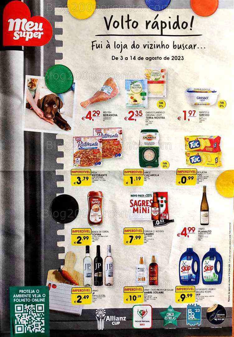 Antevisão Folheto MEU SUPER Promoções de 3 a 14 agosto
