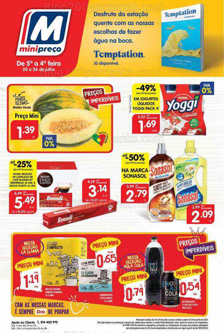 Antevisão Folheto MINIPREÇO Promoções de 20 a 26 julho
