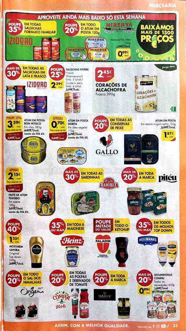 Antevisão Folheto PINGO DOCE Promoções de 25 a 31 julho