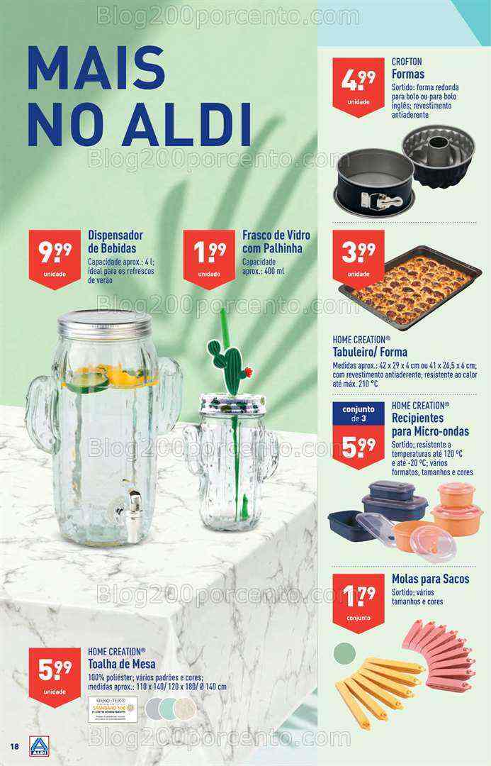 Antevisão Folheto ALDI Bazar Promoções de 9 a 15 agosto