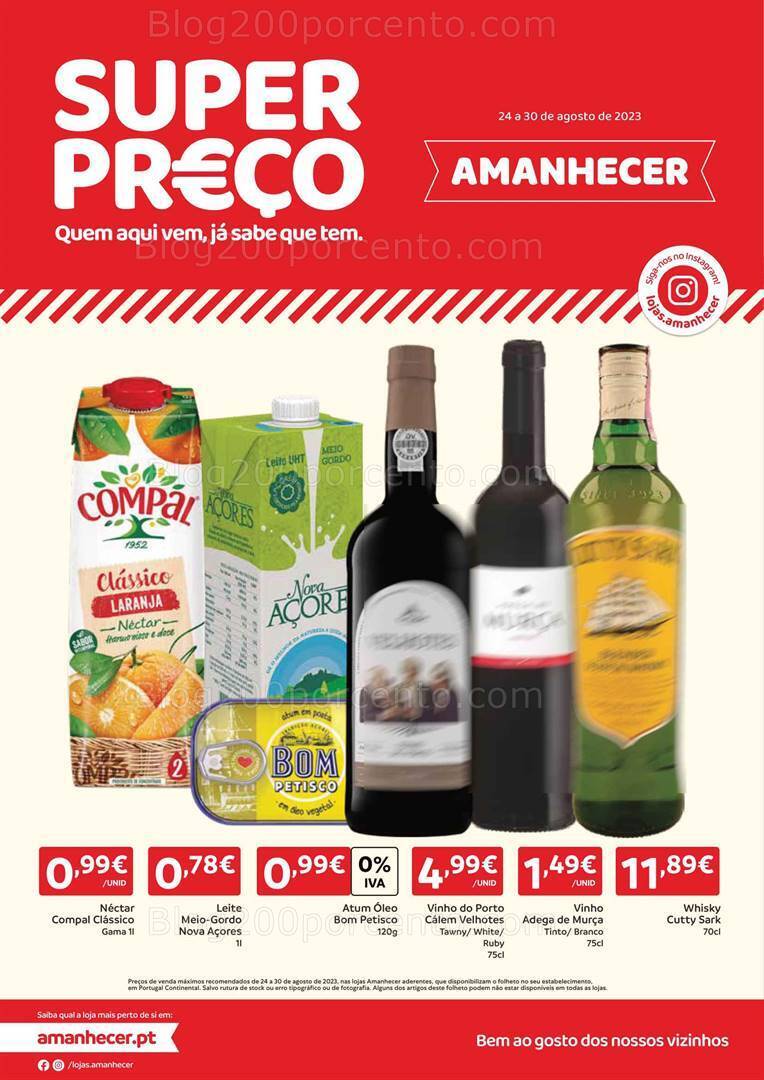Antevisão Folheto AMANHECER Promoções de 24 a 30 agosto