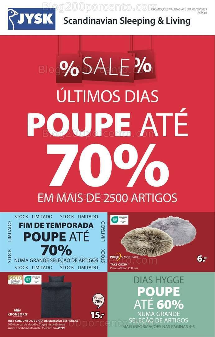 Antevisão Folheto JYSK Promoções de 10 agosto a 6 setembro