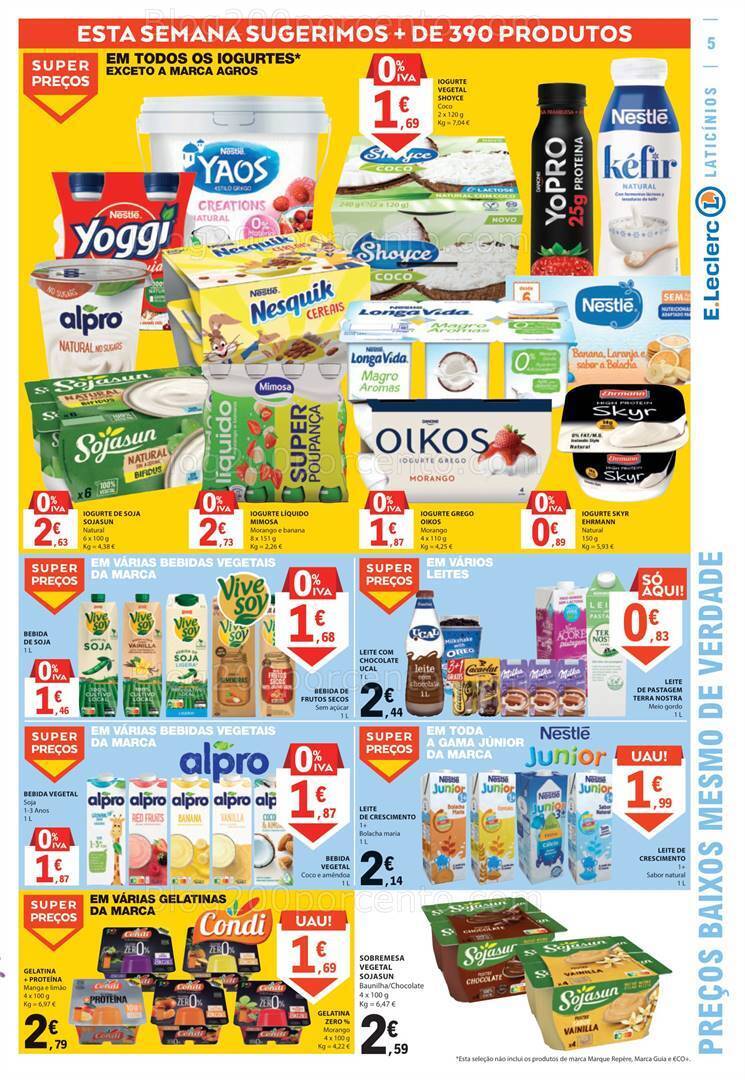 Antevisão Folheto E-LECLERC Promoções de 17 a 23 agosto