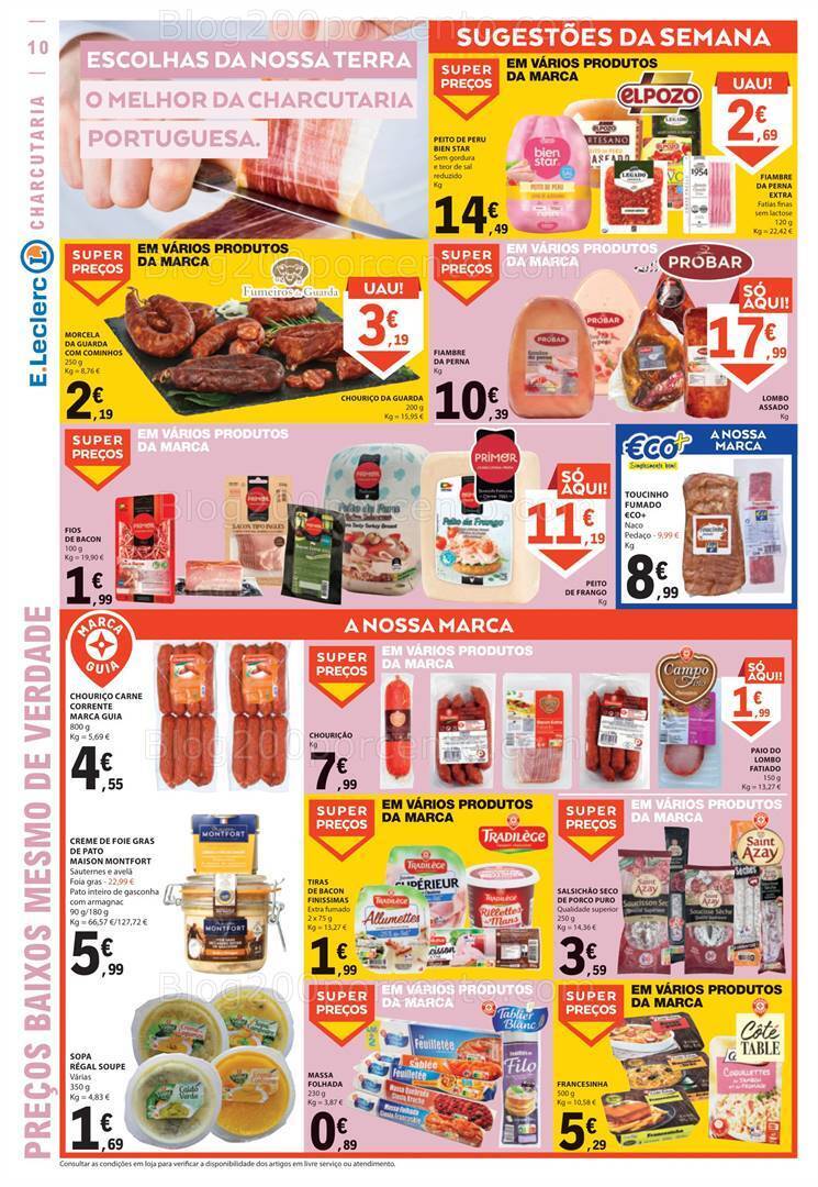 Antevisão Folheto E-LECLERC Promoções de 17 a 23 agosto