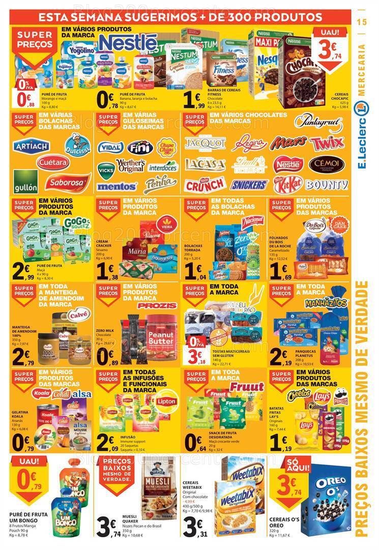 Antevisão Folheto E-LECLERC Promoções de 17 a 23 agosto