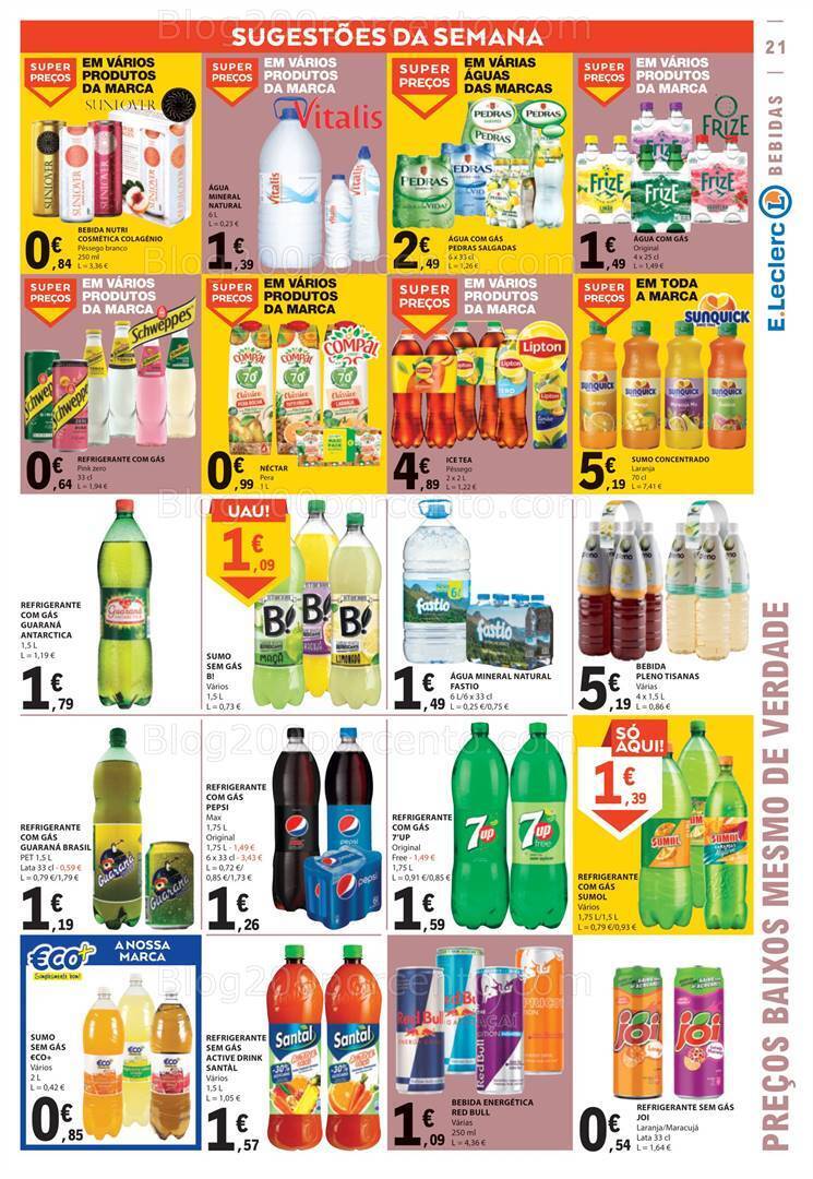 Antevisão Folheto E-LECLERC Promoções de 17 a 23 agosto