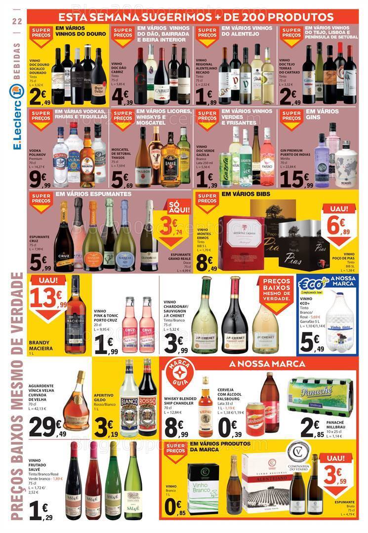 Antevisão Folheto E-LECLERC Promoções de 17 a 23 agosto