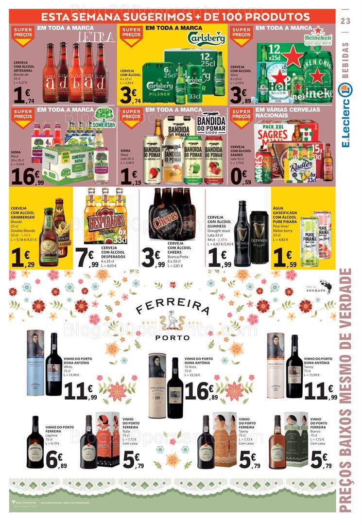 Antevisão Folheto E-LECLERC Promoções de 17 a 23 agosto