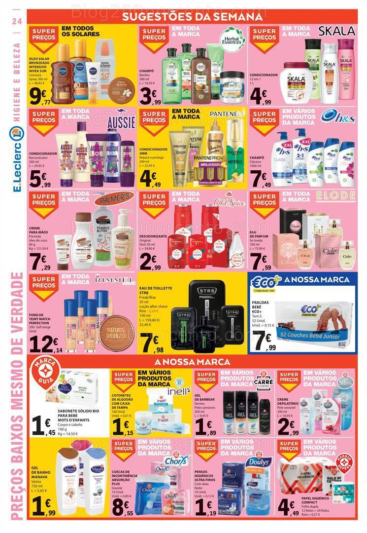 Antevisão Folheto E-LECLERC Promoções de 17 a 23 agosto