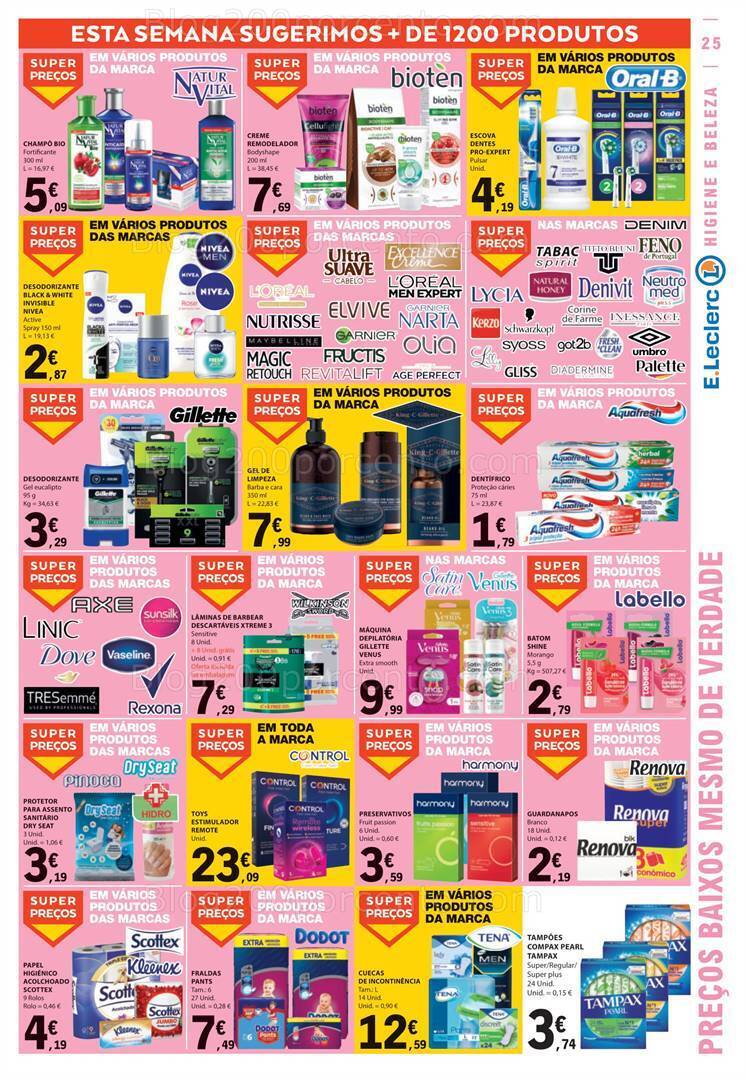 Antevisão Folheto E-LECLERC Promoções de 17 a 23 agosto