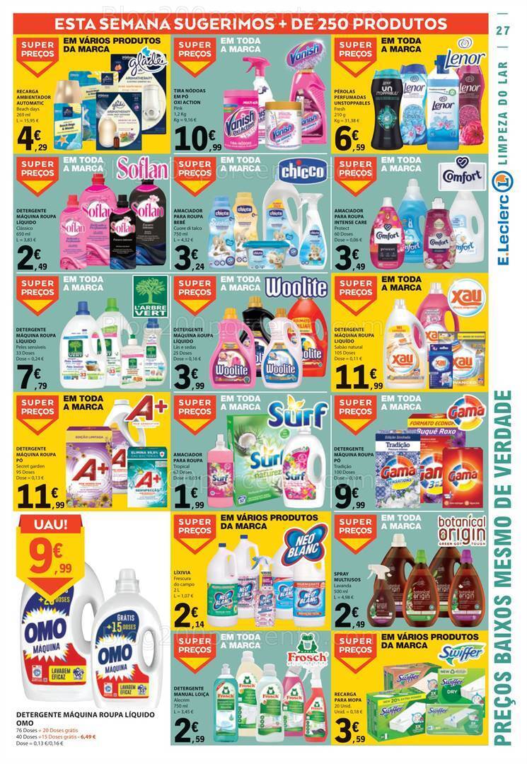 Antevisão Folheto E-LECLERC Promoções de 17 a 23 agosto