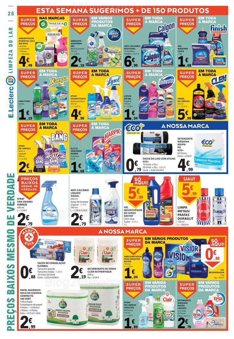 Antevisão Folheto E-LECLERC Promoções de 17 a 23 agosto
