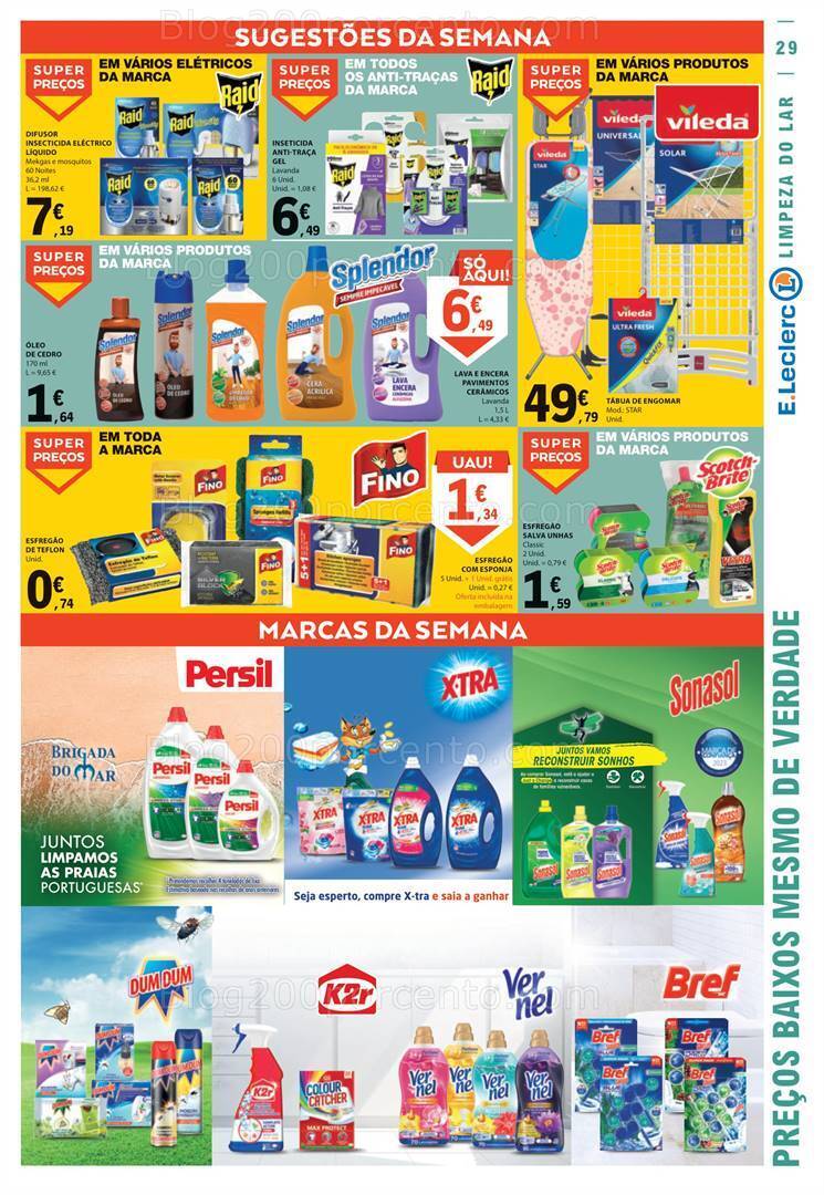 Antevisão Folheto E-LECLERC Promoções de 17 a 23 agosto