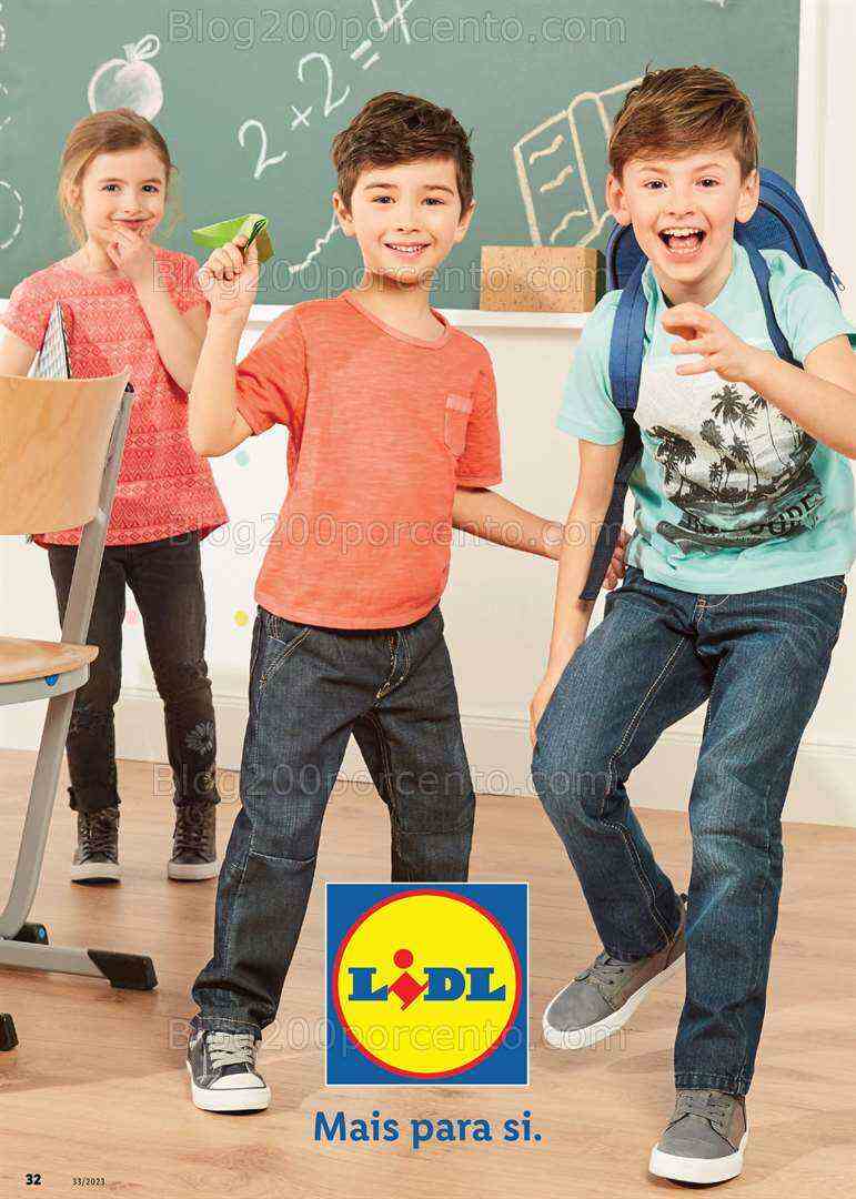 Antevisão Folheto LIDL Regresso às Aulas Promoções a partir de 17 agosto