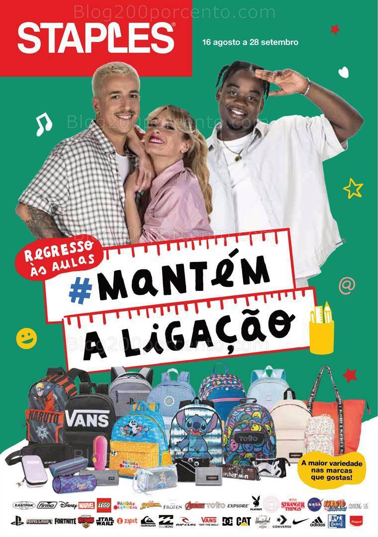 Antevisão Folheto STAPLES Regresso às Aulas Promoções de 16 agosto a 28 setembro