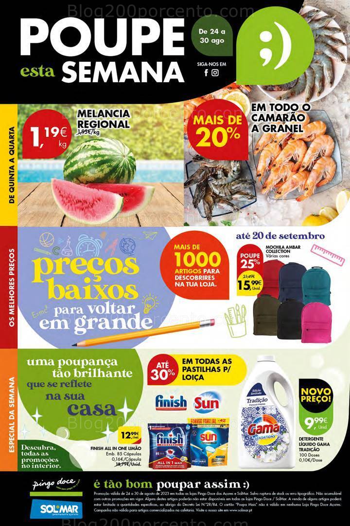 Antevisão Folheto PINGO DOCE Açores Promoções de 24 a 30 agosto