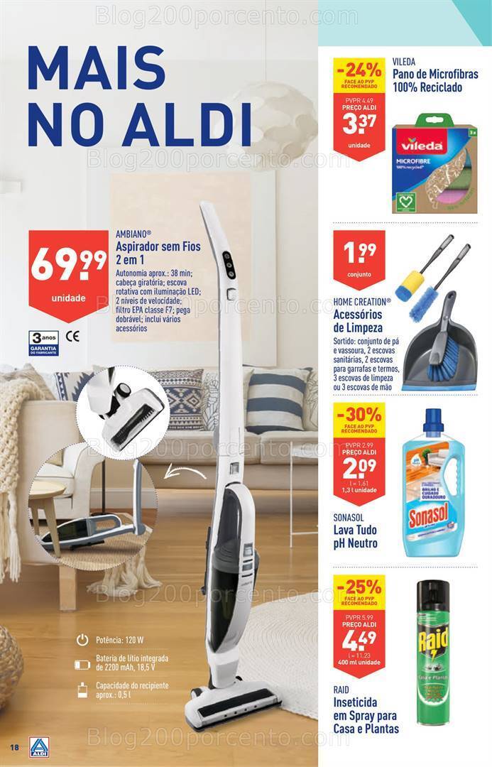 Antevisão Folheto ALDI Bazar Promoções a partir de 23 agosto