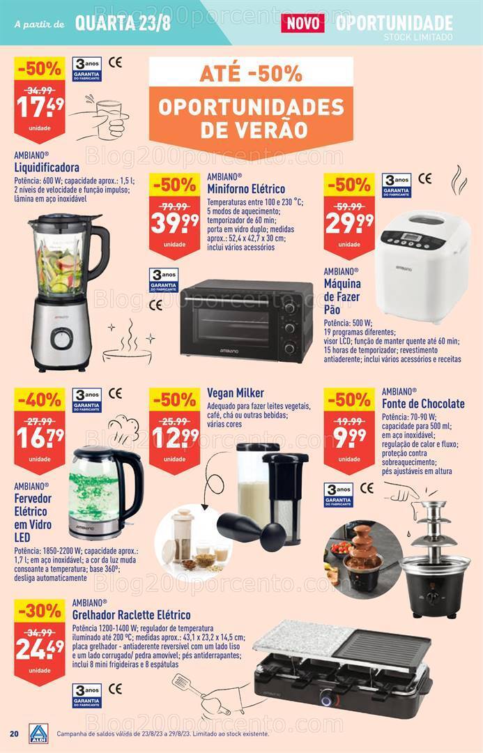 Antevisão Folheto ALDI Bazar Promoções de 23 a 29 agosto