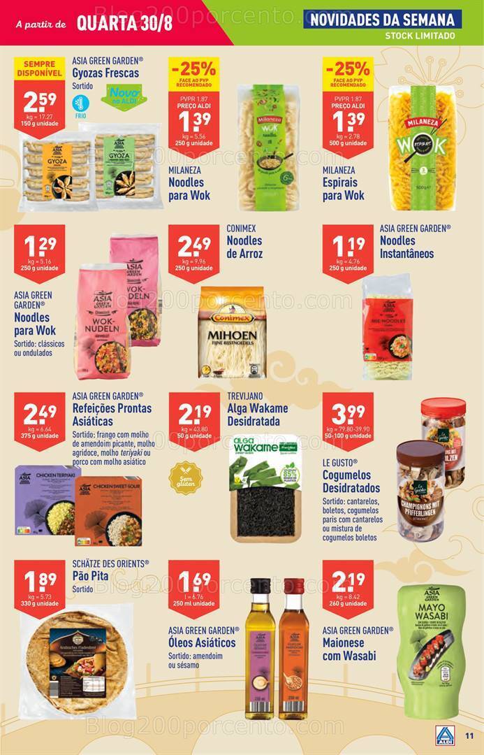 Antevisão Folheto ALDI Promoções de 30 agosto a 5 setembro