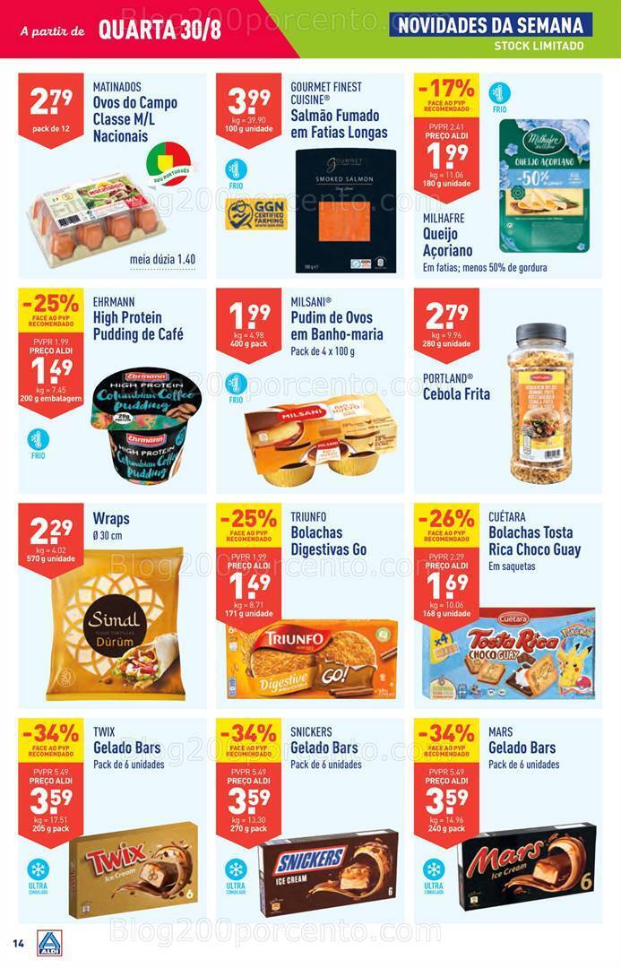 Antevisão Folheto ALDI Promoções de 30 agosto a 5 setembro