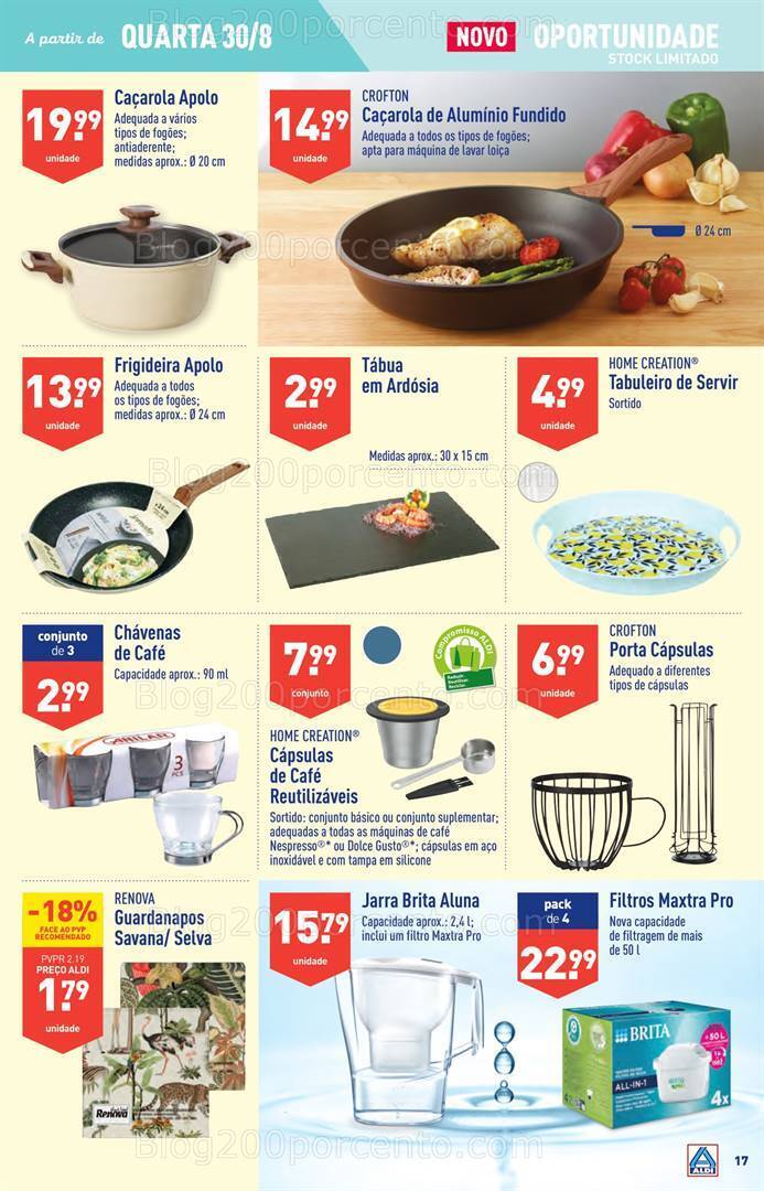Antevisão Folheto ALDI Promoções de 30 agosto a 5 setembro