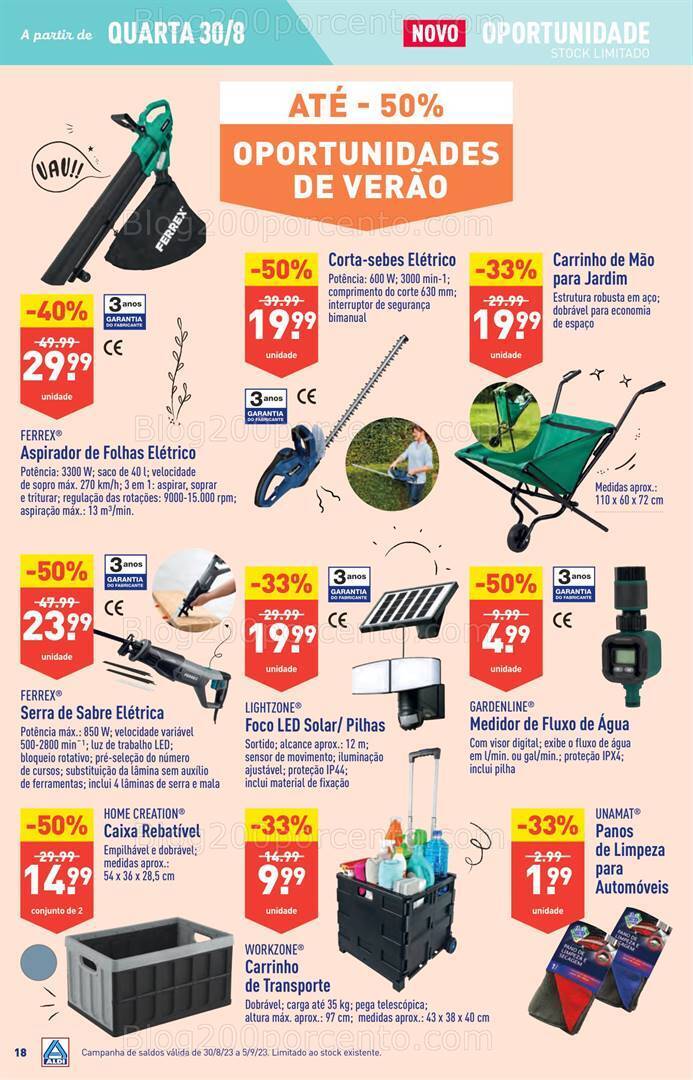 Antevisão Folheto ALDI Promoções de 30 agosto a 5 setembro