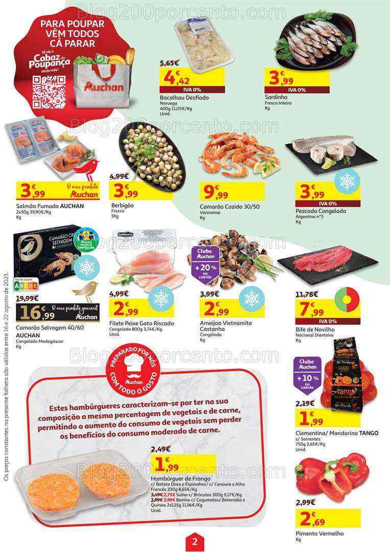 Antevisão Folheto AUCHAN Promoções de 16 a 22 agosto