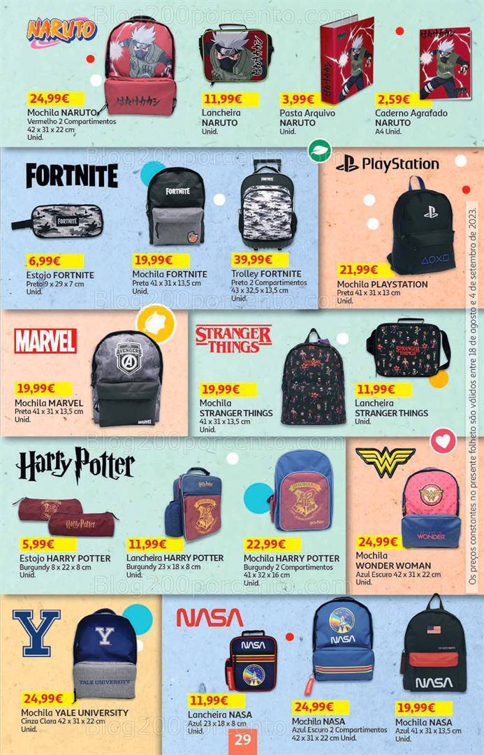 Antevisão Folheto AUCHAN Regresso às Aulas Promoções de 18 agosto a 4 setembro