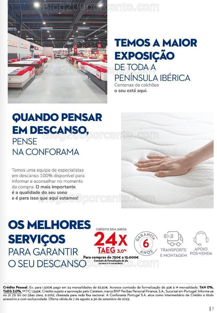 Antevisão Folheto CONFORAMA Descanso Promoções até 30 setembro