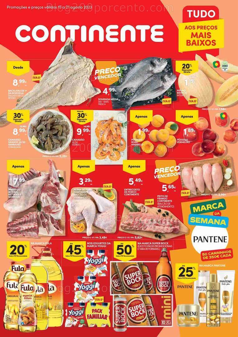 Antevisão Folheto CONTINENTE Promoções de 15 a 21 agosto