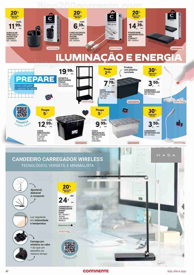 Antevisão Folheto CONTINENTE Bazar Promoções de 22 a 28 agosto