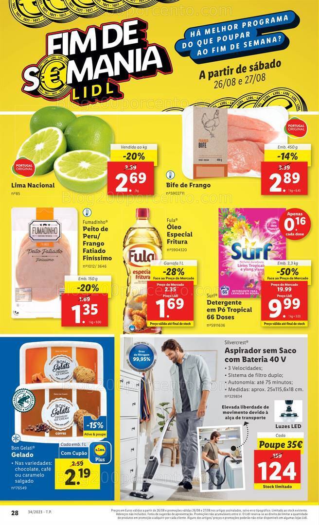 Antevisão Folheto LIDL Promoções Fim de Semana 19 e 20 agosto