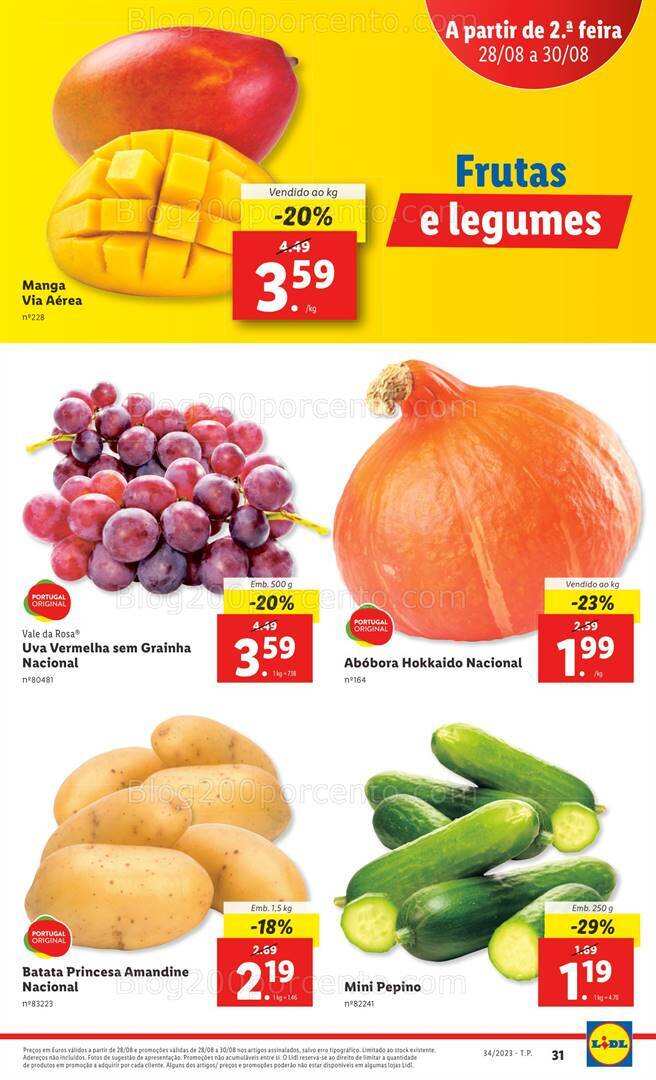 Antevisão Folheto LIDL Promoções de 24 a 30 agosto