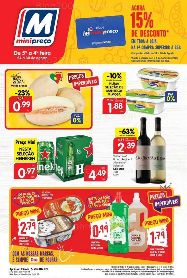 Antevisão Folheto MINIPREÇO Promoções de 24 a 30 agosto