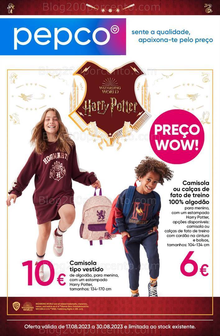 Antevisão Folheto PEPCO Especial Harry Potter Promoções de 17 a 30 agosto