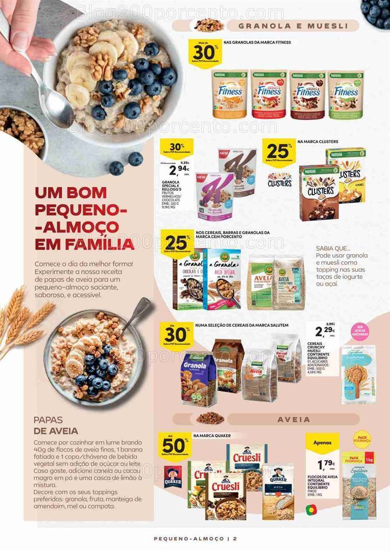 Antevisão Folheto CONTINENTE Especial Pequeno Almoço Promoções de 15 a 27 agosto