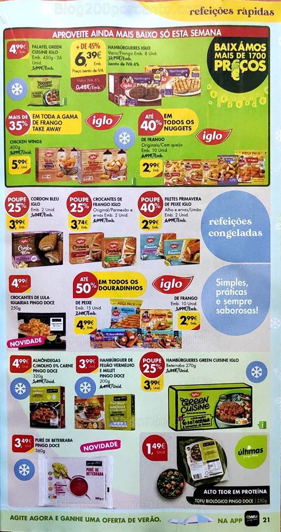 Antevisão Folheto PINGO DOCE Promoções de 15 a 21 agosto