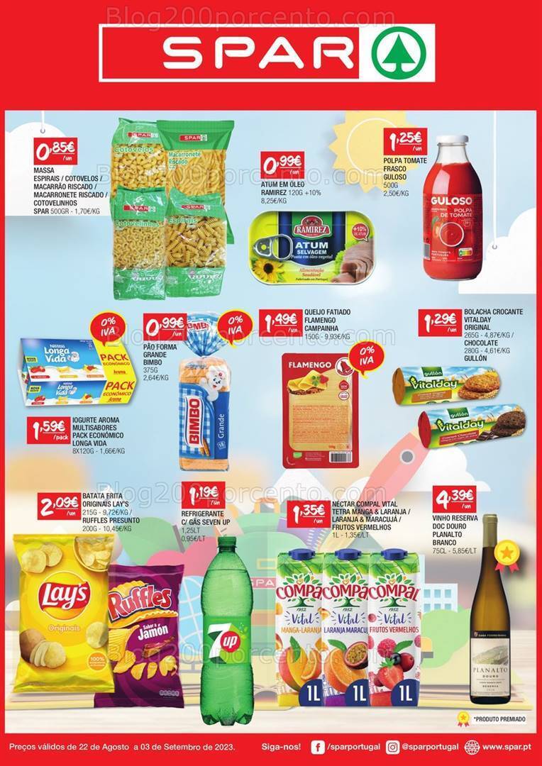 Antevisão Folheto SPAR Promoções de 22 agosto a 3 setembro