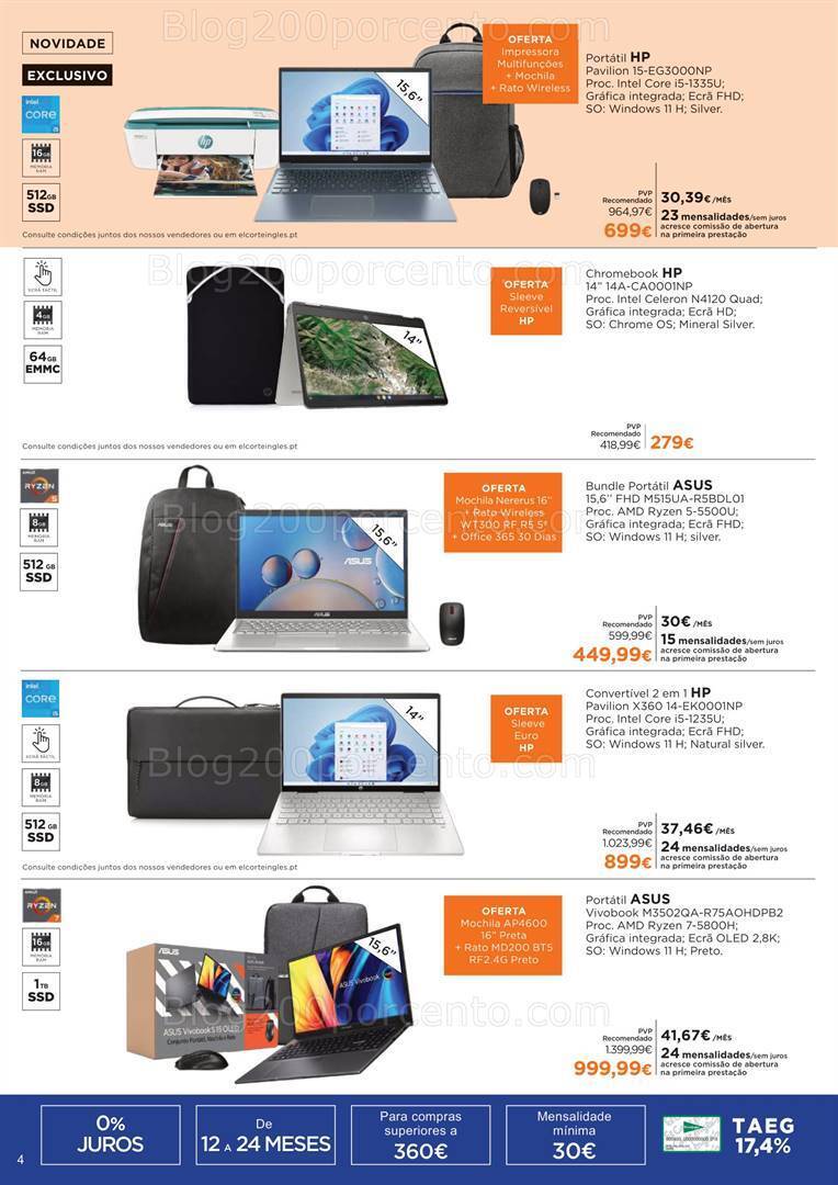 Antevisão Folheto EL CORTE INGLÉS Regresso às Aulas Promoções de 25 agosto a 17 setembro