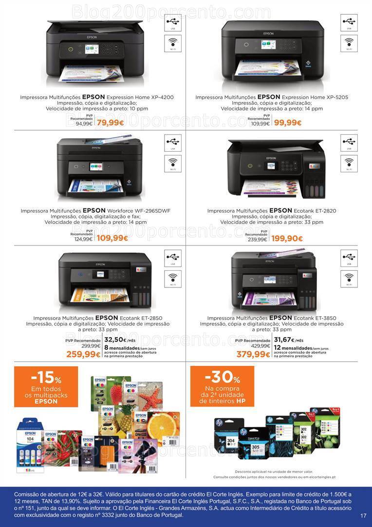 Antevisão Folheto EL CORTE INGLÉS Regresso às Aulas Promoções de 25 agosto a 17 setembro