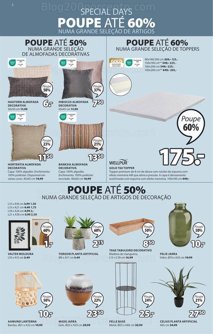 Antevisão Folheto JYSK Promoções de 24 agosto a 6 setembro