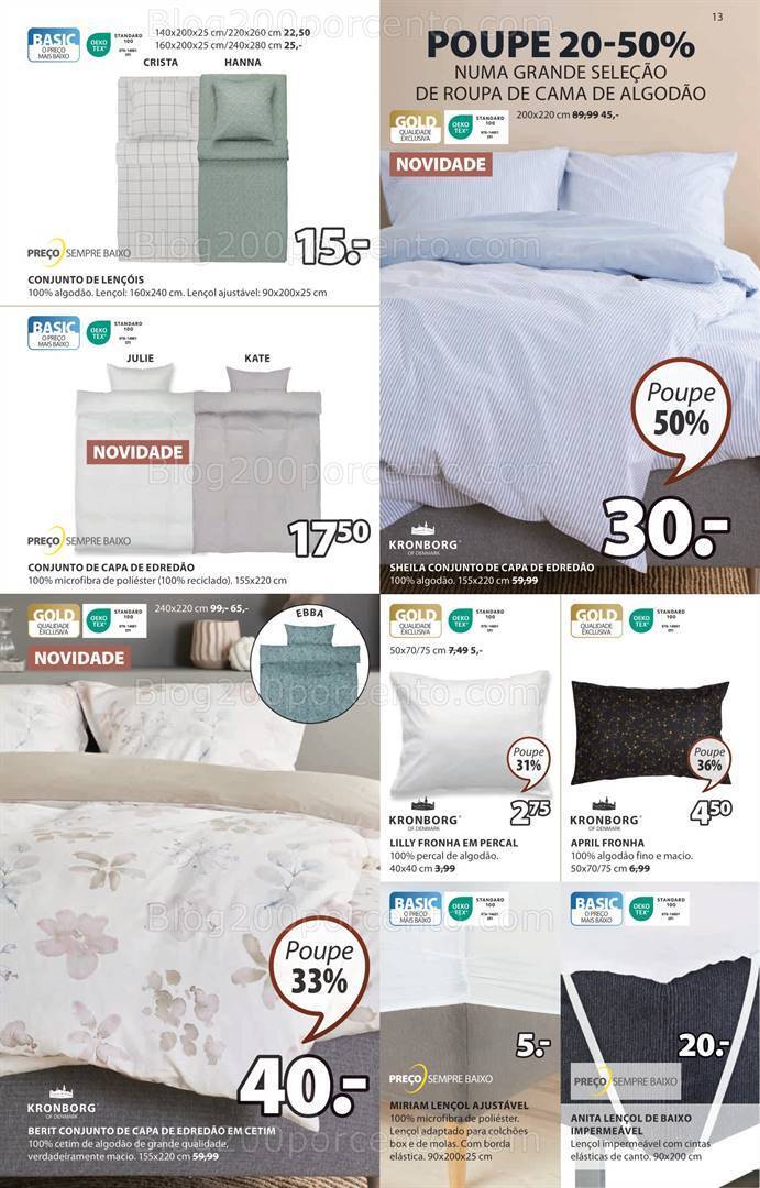 Antevisão Folheto JYSK Promoções de 24 agosto a 6 setembro