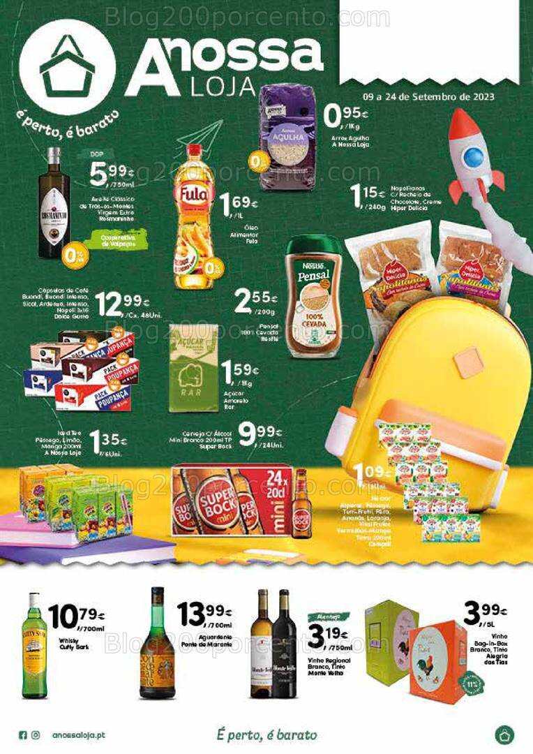 Antevisão Folheto A NOSSA LOJA Promoções de 9 a 24 setembro
