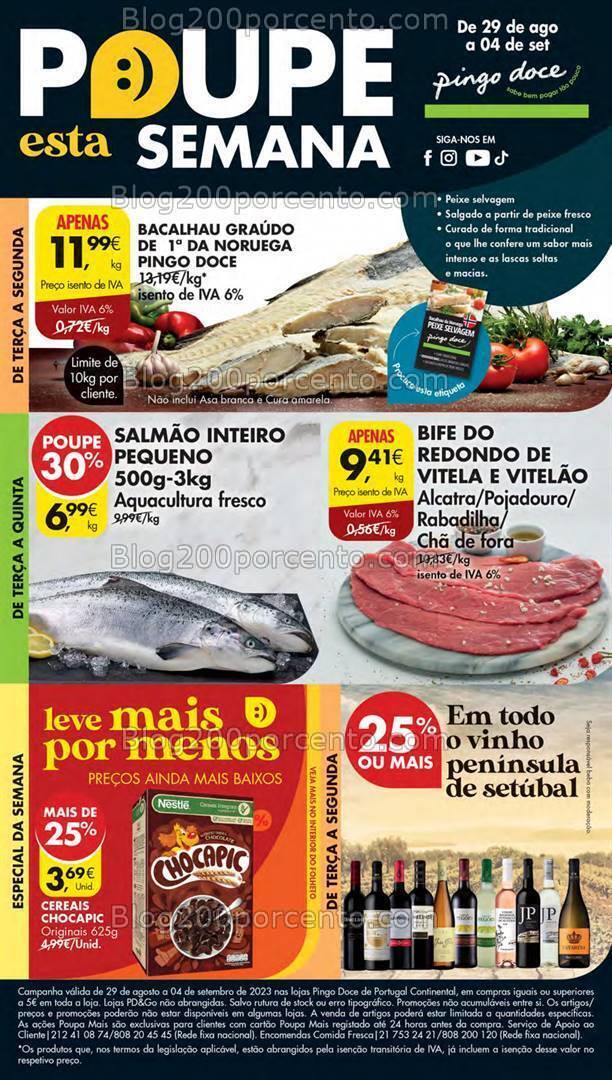 Antevisão Folheto PINGO DOCE Lojas Pequenas Promoções de 29 agosto a 4 setembro